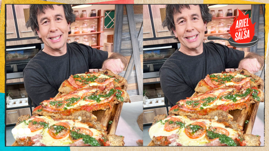 Receta de Milanesa napolitana, de cebolla y brócoli y jamón crudo con rúcula