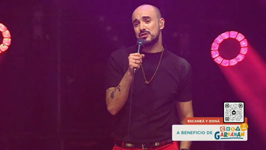 Abel Pintos le puso un ritmo tropical a su show a beneficio