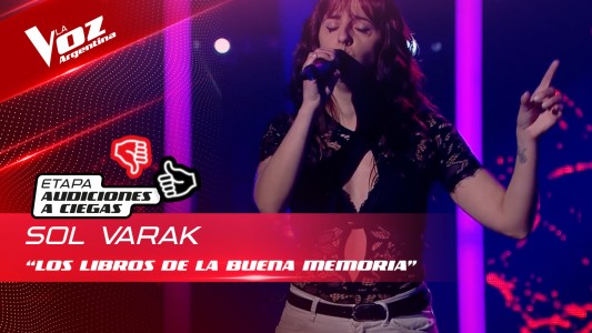 Sol Varak - “Los libros de la buena memoria” - Audiciones a Ciegas - La Voz Argentina 2022