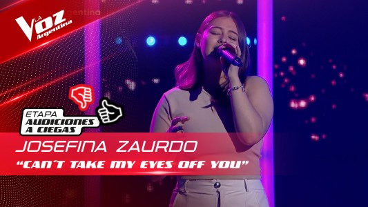 Josefina Zaurdo - “Can't Take My Eyes Off You” - Audiciones a Ciegas - La Voz Argentina 2022