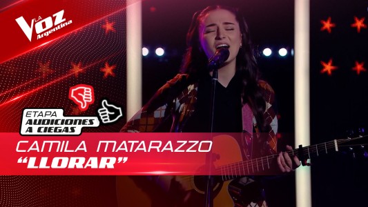 Camila Matarazzo - “Llorar” - Audiciones a Ciegas - La Voz Argentina 2022