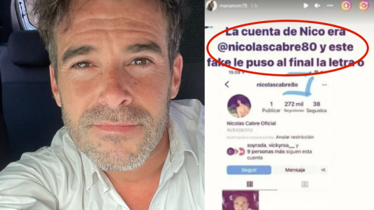 Nicolás Cabré habló sobre el hacker que le cerró la cuenta de Instagram
