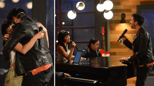 Lali despidió Álex Ubago dueto