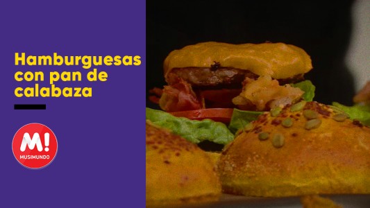 Hamburguesas con pan de calabaza