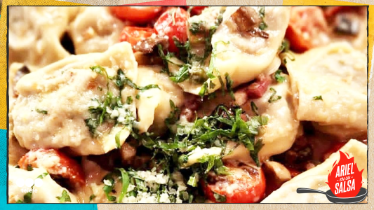 Receta de Agnellotis de ricota nueces y brócolis