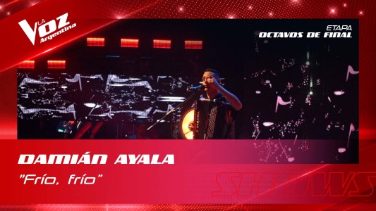 Damian Ayala Frio frio Shows en vivo 8vos La Voz Argentina 2022
