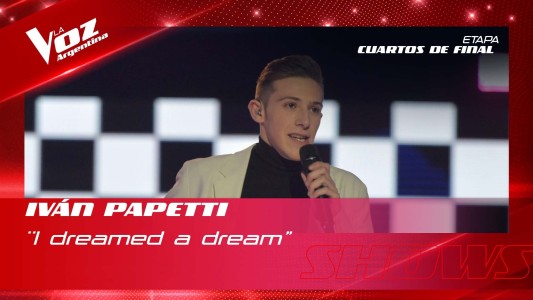 Iván Papetti - "I Dreamed a Dream" - Shows en vivo 4tos - La Voz Argentina 2022