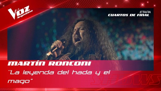 Martín Ronconi - "La leyenda del hada y el mago" - Shows en vivo 4tos - La Voz Argentina 2022