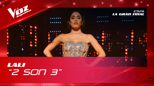 Lali calentó final La Voz Argentina 2 son 3