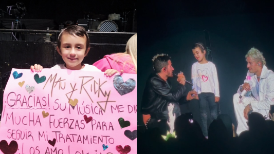 Olivia, la nena que emocionó a Mau y Ricky en el Luna Park