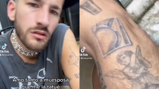 ¡Pura pasión! Ricky Montaner se tatuó la parte del cuerpo que más le gusta de Stefi Roitman