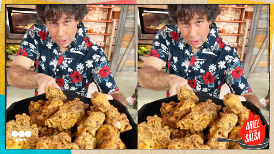 Receta de Pollo frito con salsa roquefort