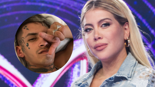 Mención Wanda Nara L-Gante medio rumores romance