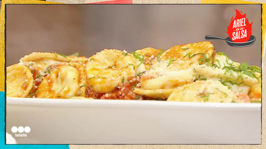 Receta de Sorrentinos de jamón y queso