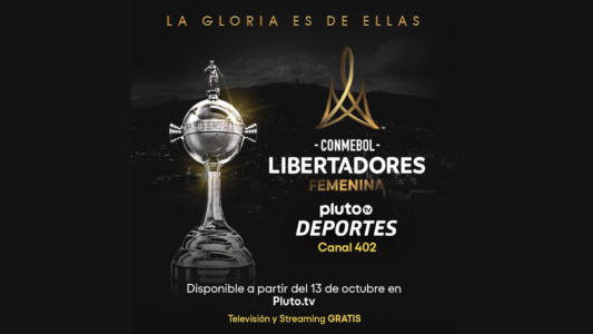 A partir de mañana Pluto TV transmite gratis la Conmebol Libertadores Femenina