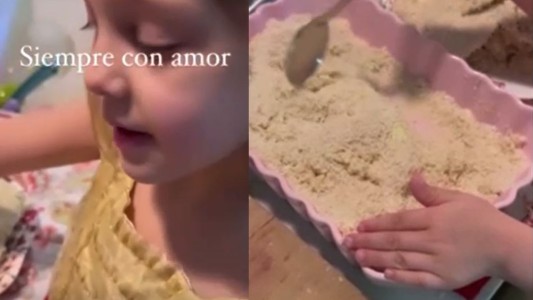 ¡Dulce total! El tierno video de Magnolia Vicuña cocinando con la China Suárez