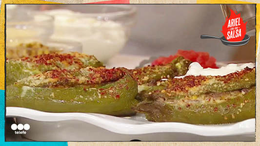 Receta de Supremas de pollo rellenas, risotto de cebada y morrón relleno estilo criollo