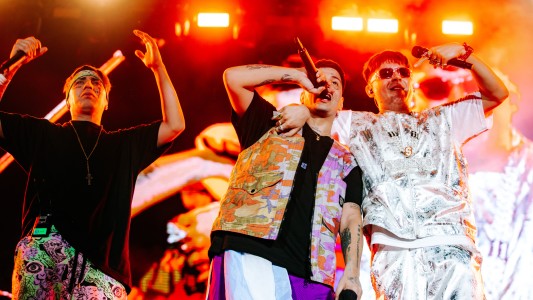 En su última noche en Vélez, Duki se reunió con Modo Diablo y rapearon a capela