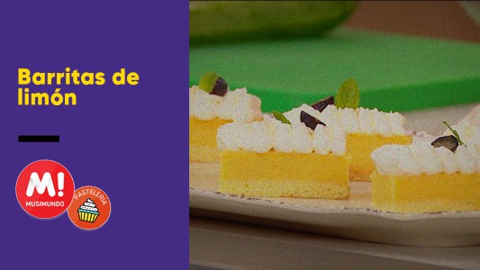 Barritas  de limón y arándanos