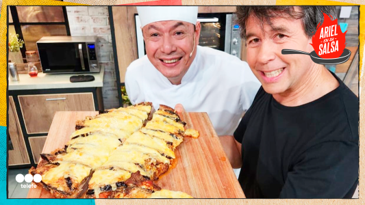 Receta bondiola parmesana puré batata caramelo