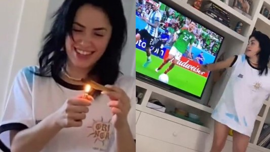Hashtag Fuera Malas Vibras: Lali prendió un palo santo y Messi metió un gol