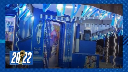 "El kiosko del Mundial": es de Córdoba y convirtió su local en un templo