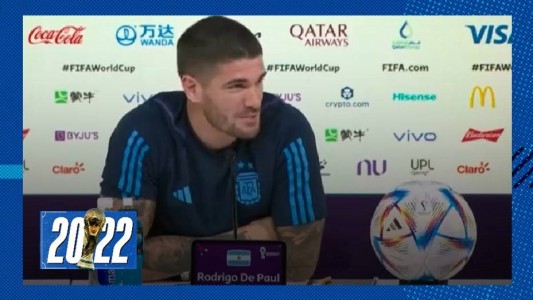 De cara al duelo de octavos de final ante Australia, De Paul fue tajante: "No hay excusas"