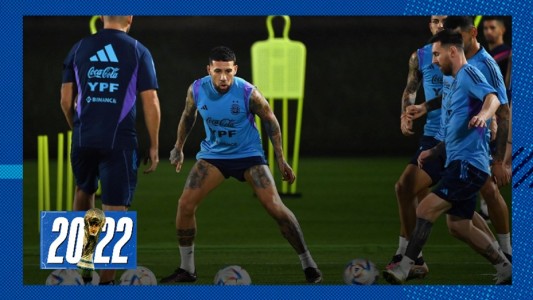 La Selección argentina volvió a los entrenamientos sin Di María ni "Papu" Gómez