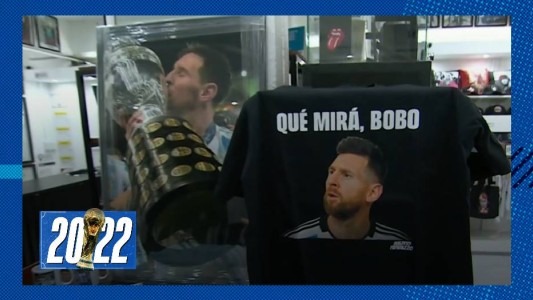 "Qué mirá, bobo": boom de ventas de remeras con la frase de Messi