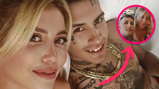 L-Gante y Wanda Nara vieron juntos la semifinal de Argentina vs. Croacia