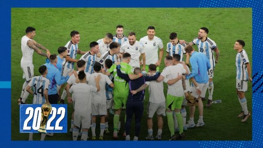 Video: todas las imágenes del festejo de los jugadores tras ganarle a Croacia