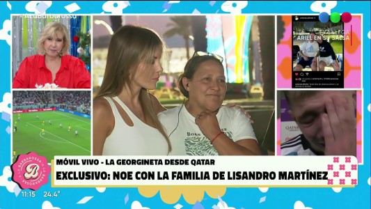 La familia de Licha Martínez, emocionada en Qatar: "Trabajó mucho y mirá donde está, por jugar una final"