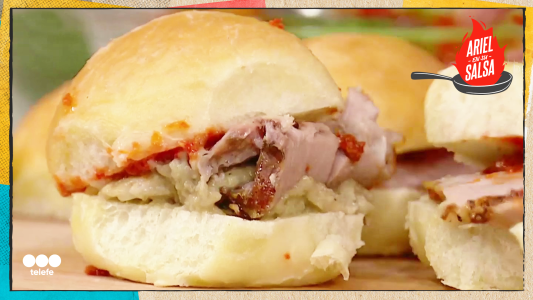 Receta paleta de cerdo con panes de manteca