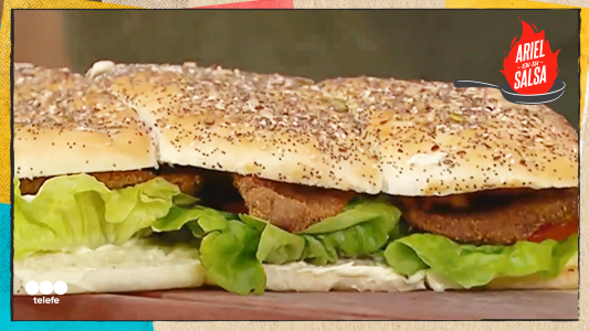 Receta súper sandwich de milanesa