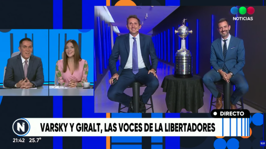 La Libertadores, en Telefe: Varsky y Giralt adelantaron cómo será el torneo