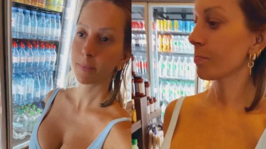 Noelia Marzol dejó a sus hijos con el papá y se divirtió ¡En el supermercado!