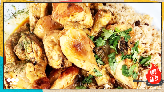 Receta de Pollo a la media naranja