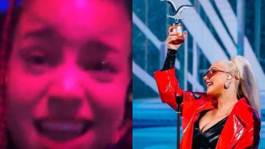 La reacción de Emilia Mernes al ver el show de Christina Aguilera: "Vuelvo a la panadería"