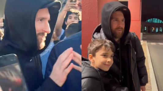 Messi en Euro Disney: el 10 intentó pasar desapercibido pero no lo logró