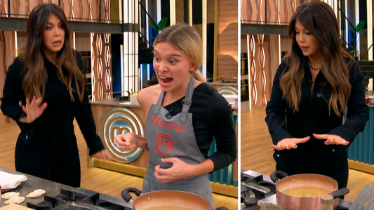 Insólito Delfina asustó Wanda Nara controle empanadas