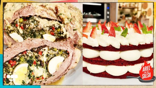 Receta de cima rellena y torta red velvet