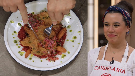 Candelaria deslumbró a Martitegui con sus milanesas de hongos