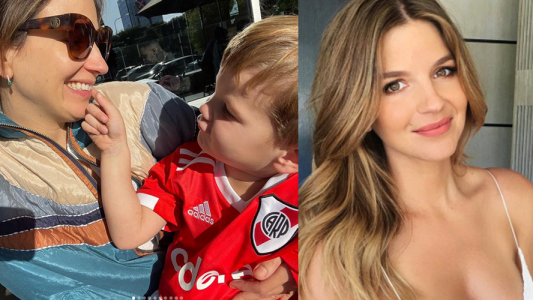 Marcela Kloosterboer saludó a su hijo Otto en su cumpleaños número 4