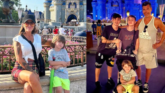 Las divertidas vacaciones de Flor Peña en Disney junto a sus hijos