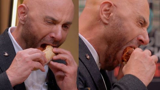 Albóndigas voladoras accidente Germán Martitegui plato Silvana