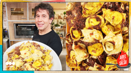 Receta de Capelletis de ricota y puerros sala boloñesa de mar