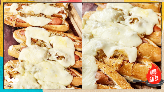 Receta de Pancho de chucrut gratinado