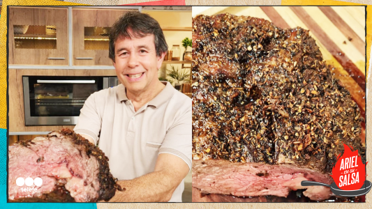 Receta de Ojo de bife con semillas y hierbas