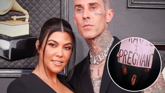Con un tierno guiño a Blink 182, Travis Baker y Kourtney Kardashian anunciaron la llegada de su primer hijo