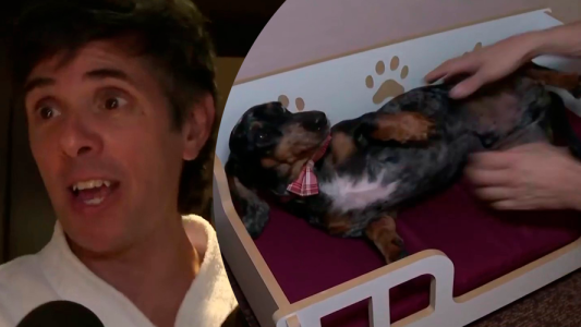 Robertito Funes Ugarte llevó su perro a los Martín Fierro 2023: "Quiero dárselo a Susana"